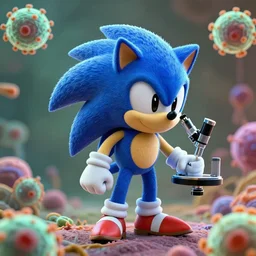 sonic the hedgehog shaped bacteria, microscope sonic bacterial photography, i found sonic the hedgehog while searching for bacteria