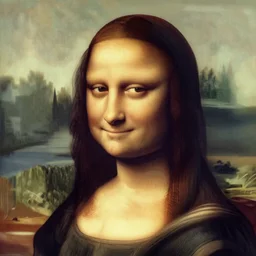 beautiful mona lisa face closeup as a gta 5 character, boxart, cell shading, trending on artstation