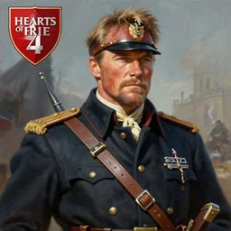 hearts of iron 4, 1 9 4 4, a character portrait by wang lu, clint eastwood, polycount contest winner, sots art, colorized, detailed painting, glorious