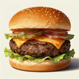 Burger, by Salvador Dali