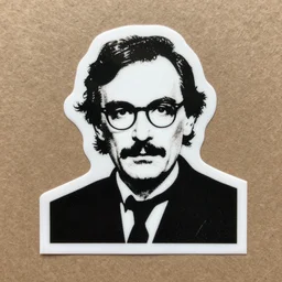 die cut sticker individual alan turing silk screen butcher billy style