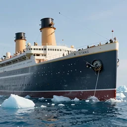 titanic hit the iceberg