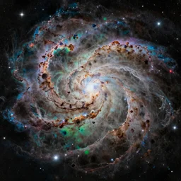 a painting of a nebula
