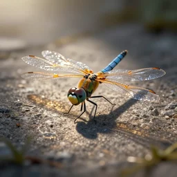 synthetic dragonfly digital art
