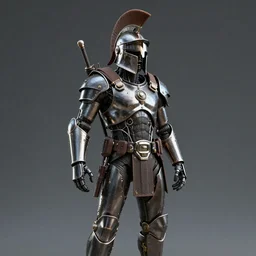a 3d render portrait of a cybernetic spartan hoplite, 8k cinematic, artstation