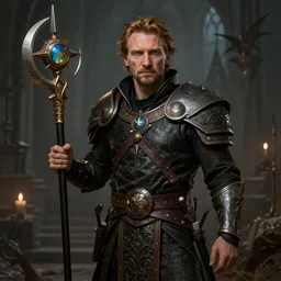 Liam Neeson Magehunter Oracle Pathfinder character art d&d character portrait