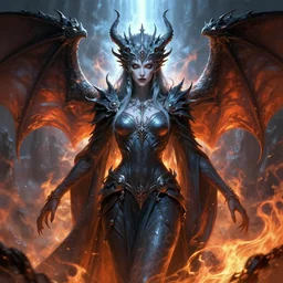 symmetry!! dungeons and dragons fire and ice portrait of an undead dragon priestess, serene, intricate, highly detailed, dynamic lighting, digital art, digital painting, artstation, terence nielsen, sharp focus, illustration, art by artgerm and greg rutkowski and moebius, 8 k