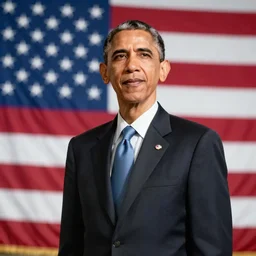 a highly detailed photograph of barak obama as master chief, standing in front of a massive american flag, photorealistic, wallpaper, lifelike, highly detailed, movie scene, promotional poster, unreal engine, high resolution, supersampling
