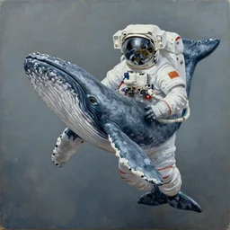 whale shaped astronaut suit, whale, oil on canvas, intricate, portrait, 8 k highly professionally detailed, hdr, cgsociety