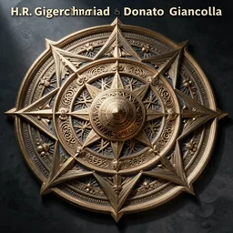 A Biomechanical Mandala by H.R. Giger and Donato Giancola, symmetry, detailed