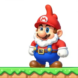 a screenshot from supermario 8-bit nintendo game with a dwarf as a main character