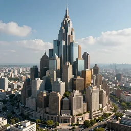 giant creature with a city on its shoulders, ultra detailed, well composed, epic, beautiful colors, 8 k