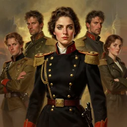 portrait of a spanish communist lina odena garcia, epic, tragic, military art, fantasy, hd shot, digital portrait, beautiful, artstation, comic style, by artgerm, guy denning, jakub rozalski, magali villeneuve and charlie bowater