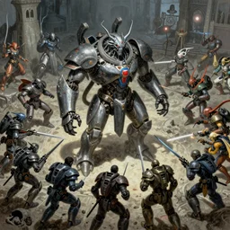 cybernetic mechanized combat necromancer in battle, ultra realistic, wide angle, highly detailed by peter mohrbacher, hajime sorayama, wayne barlowe, boris vallejo, aaron horkey, gaston bussiere, craig mullins wlop, siconolfini rocha dahl artgerm bilibin zorn gurney greg rutowski yoji