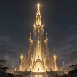 legendary tower of light and magic, fantasy, ultra realistic, highly detailed, elegant, castle tower, epic landscape, atmosphere, artstation, cinematic, art by darwin cellis and liang yao and chenxi kang