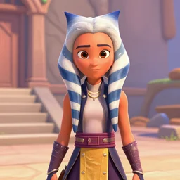 Ahsoka Tano featured in Brave by pixar 4k