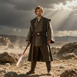 Paul Walker as a Jedi, Photoreal, dramatic lighting