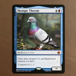 A Magic The Gathering Card Of A Pigeon