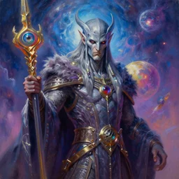 A cyborg Eye of Sauron as the ultimate tyrant emperor of the universe. Trending on ArtStation. A vibrant digital oil painting. A highly detailed fantasy character illustration by Wayne Reynolds and Charles Monet and Gustave Dore and Carl Critchlow and Bram Sels