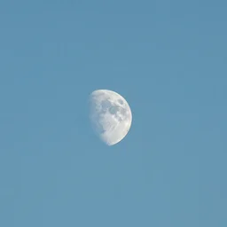 the moon in the sky