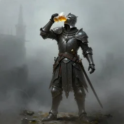 knight drinks beer, beer, glass, beer mug in hand, intricate, triumphantly, foggy background, full body art, dark souls, concept art, artstation, smooth, sharp focus, digital painting, cgsociety, art by artgerm and greg rutkowski, realistic