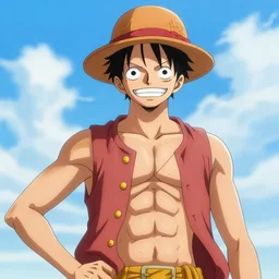 rastafarian luffy from one piece by