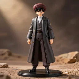 an anime nendoroid of saddam hussein, detailed product photo