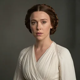 portrait of millie bobby brown as princess leia by greg ruthkowski