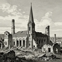 ruined civilizations by Beksiński