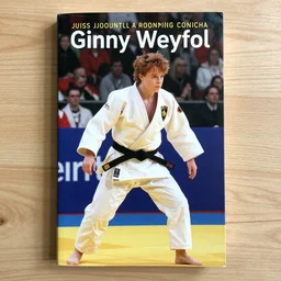 A book, the cover art is an image of Ginny Weasley competing in a judo tournament, wearing a white gi