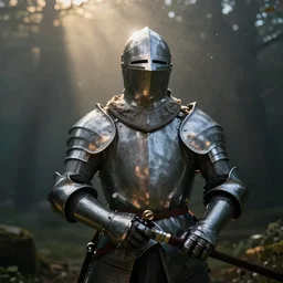 Underwater photo of a medieval knight by Trent Parke, clean, detailed, Magnum photos