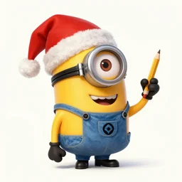 an epic painting minion celebrating holiday in hat and with puff, pencil drawing, perfect composition, golden ratio, beautiful detailed, photorealistic, digital painting, concept art, smooth, sharp focus, illustration, artstation trending, octane render, unreal engine