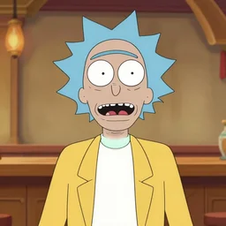 rick sanchez as a fantasy character in a fantasy tavern, closeup portrait, by donato giancola and greg rutkowski, symmetry!!