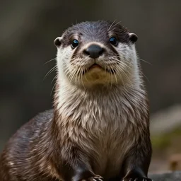 an otter as a Dungeons and dragons wizard character art