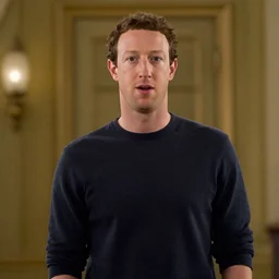 Movie still of Mark Zuckerberg in The Wizard of Oz