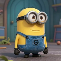 “minion from despicable me in the style of h.r. giger”
