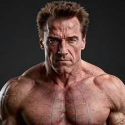Arnold Schwarzenegger as spiderman terminator , muscle extremely detailed, fantastic details full face, mouth, trending on artstation, pixiv, cgsociety, hyperdetailed Unreal Engine 4k 8k ultra HD,  WLOP