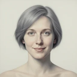 a place of joy, grey hair, an ultrafine detailed painting by rafal olbinski, behance contest winner, pop surrealism, detailed painting, very detailed, minimalist, skeuomorphic, airbrush art