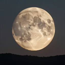 sunset on the moon