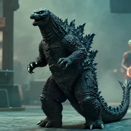 a film still of Godzilla in Fear and Loathing in Las Vegas (1998)