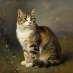 a cat painted by maxfield parrish