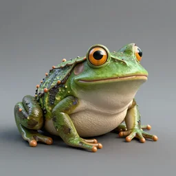 dieselpunk bullfrog. highly detailed. octane render.