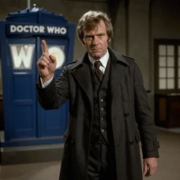 still image from the 1 9 7 8 doctor who story'the dark knight'