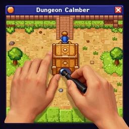 First-person!!!!! dungeon crawler with UI, 2DCG, PS1 game, designed by Hiernymous Bosch!!!!!
