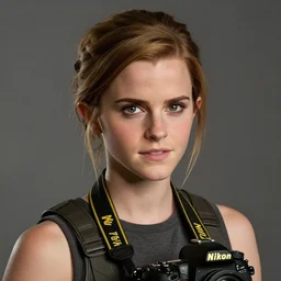 A Martian manhunter mimics face of Emma Watson, photo taken with Nikon D750