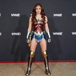 Emma Stone as Wonder Woman (2020), 24 mm sigma lens, full body shot, detailed, award-winning