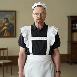 walter white in a maid outfit