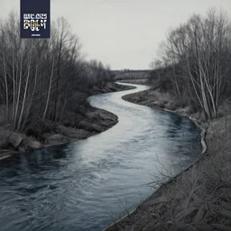 a river runs through your heart, an ultrafine detailed painting by rafal olbinski, behance contest winner, pop surrealism, detailed painting, very detailed, minimalist, skeuomorphic, airbrush art