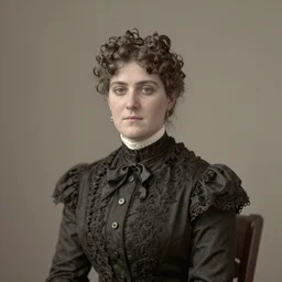 a photo of a Victorian woman taken in the 1870s, Victorian photography, photography, high quality, detailed, restored