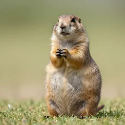 a prairie dog giving a presidential speech
